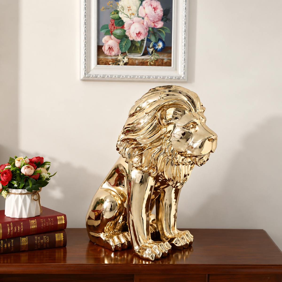 Home Decoration 3D Resin Animals Tiger Sculpture
