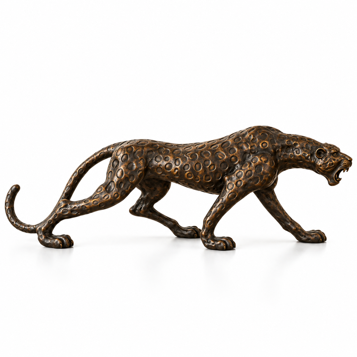 Cheetah Bronze Art Big Floor Sculpture