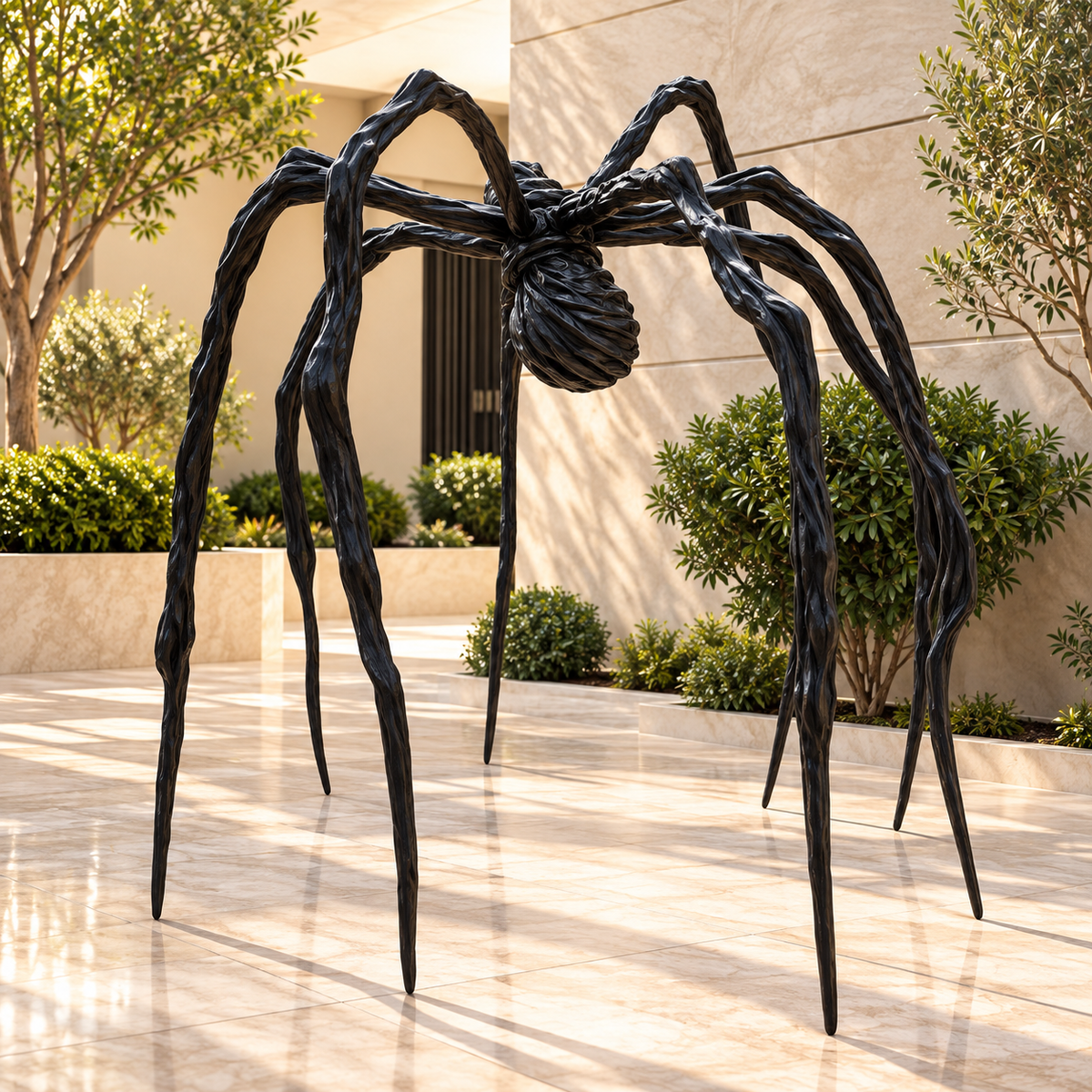Bronze Spider Floor Sculpture Large Outdoor Wild Animal Sculptures