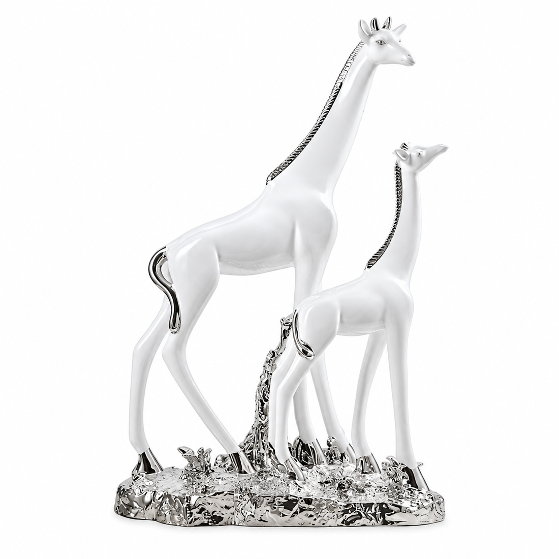 Holiday Christmas Decoration Supply Resin Giraffe Animal Statue