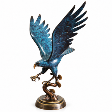 Big Metal Bronze Eagle Statue for Indoor Outdoor Garden Park Decor