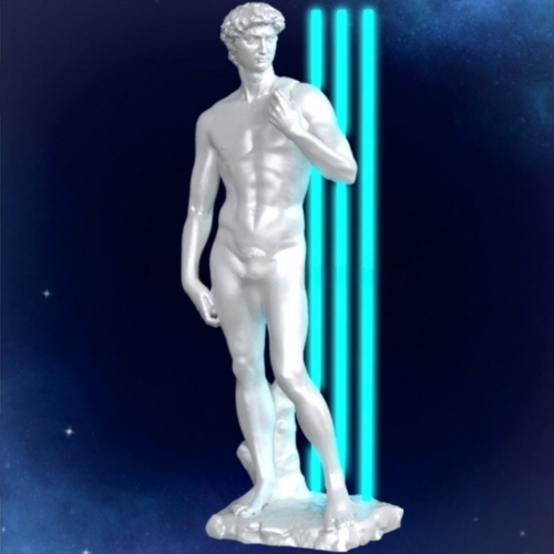 Creative Design Full Body Fiberglass Lamp Sculpture Figure
