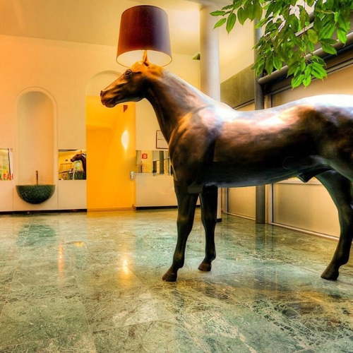 Modern Horse Floor LED Lamp Sculptural Horse Floor Light