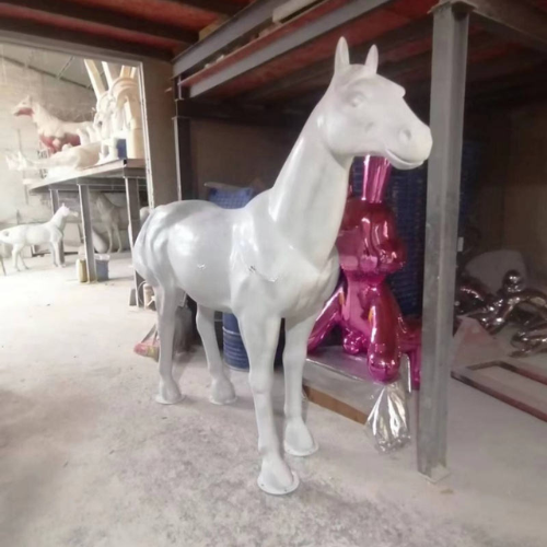Modern Horse Floor LED Lamp Sculptural Horse Floor Light