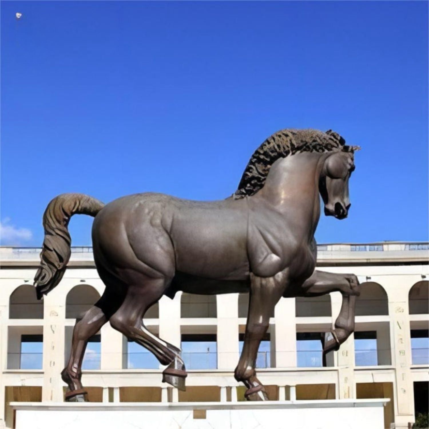 Brass Bronze Horse Statue Life Size Floor Sculpture
