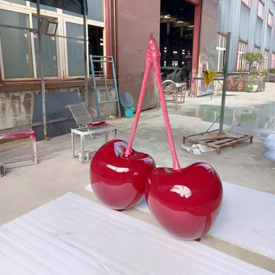 Modern Cherry Sculpture for Window Displays and Interiors