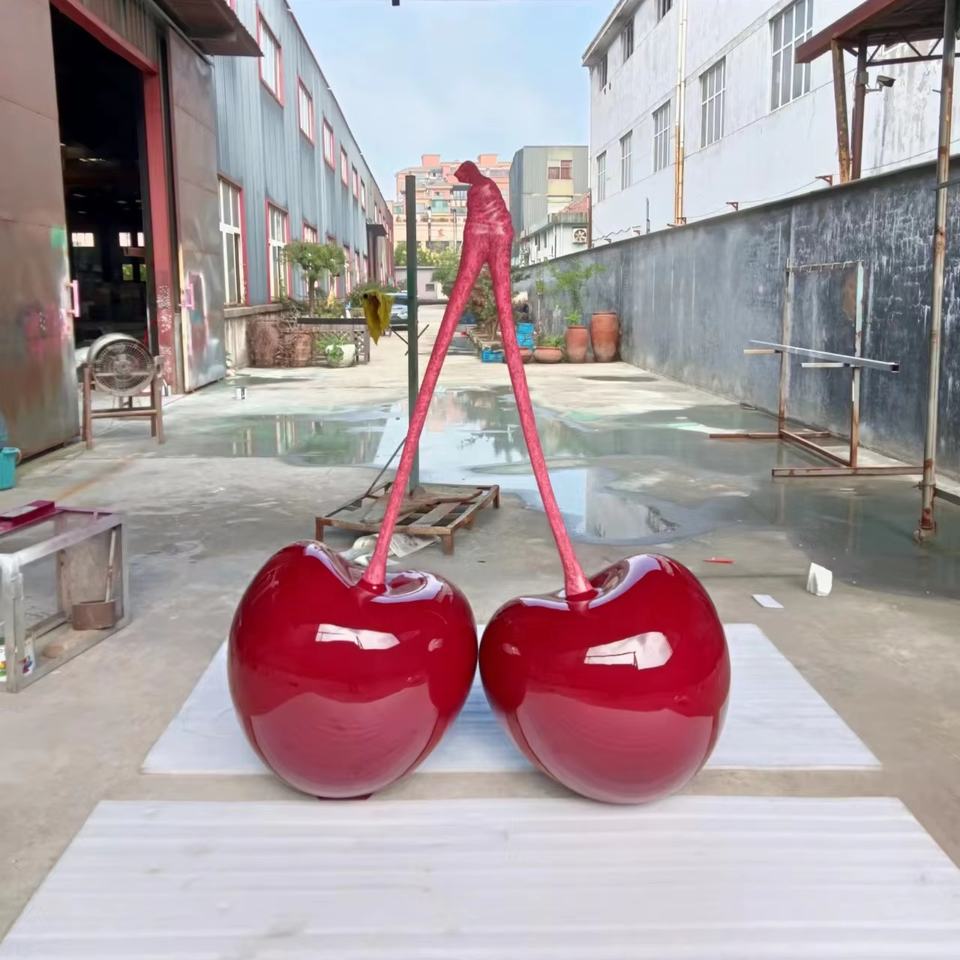 Modern Cherry Sculpture for Window Displays and Interiors