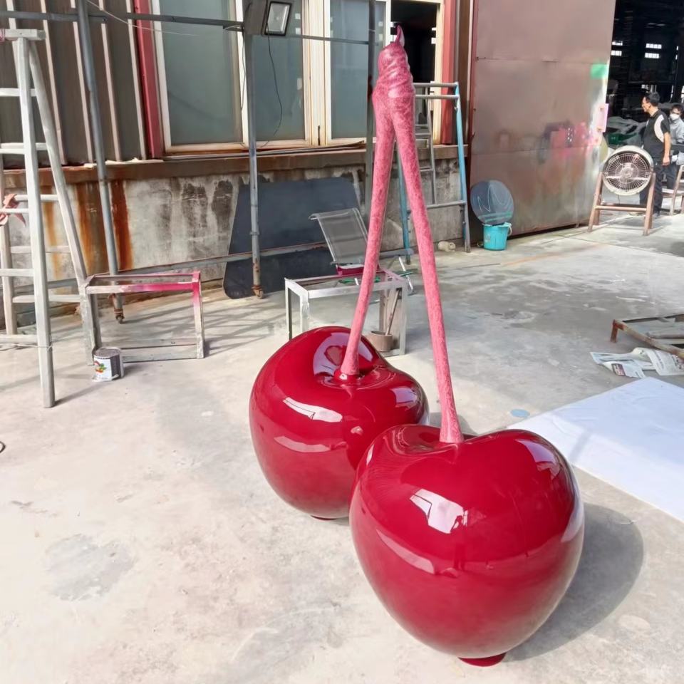 Modern Cherry Sculpture for Window Displays and Interiors