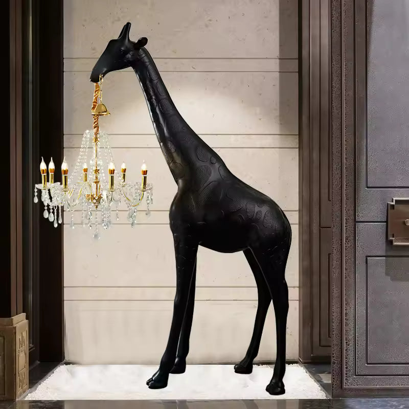 Large artistic Animal Ornament Floor Sculpture in Army Green
