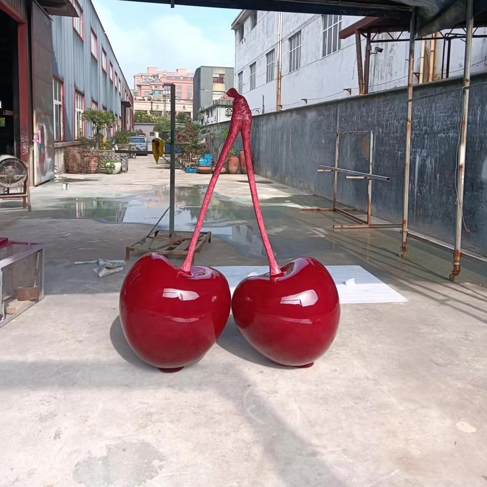 Modern Cherry Sculpture for Window Displays and Interiors