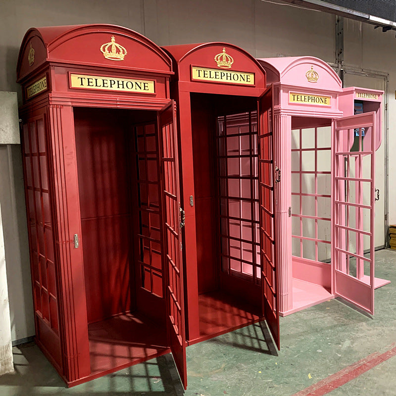 British Telephone Booth For Wedding Events Backdrop
