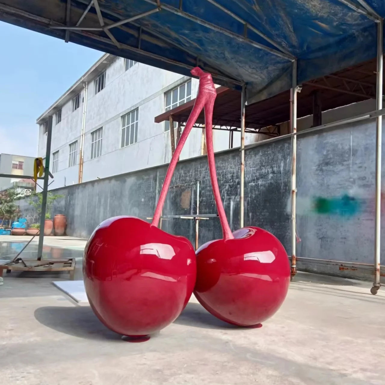 Modern Cherry Sculpture for Window Displays and Interiors