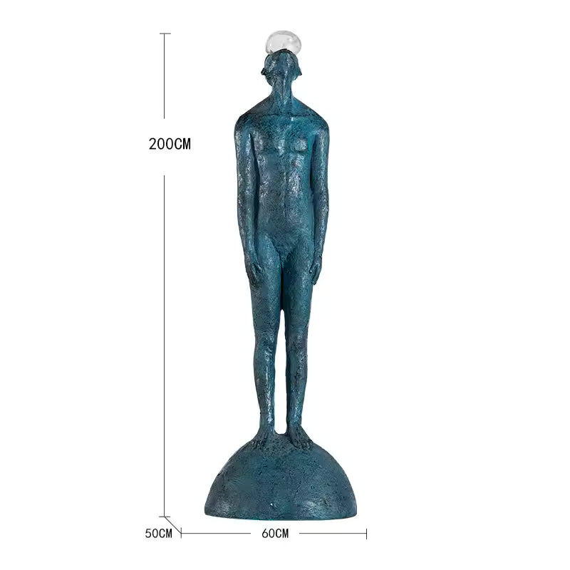 Abstract Figure Resin LED Floor Lamp