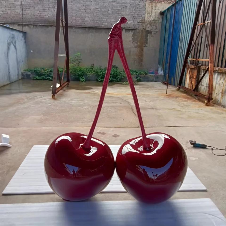 Modern Cherry Sculpture for Window Displays and Interiors