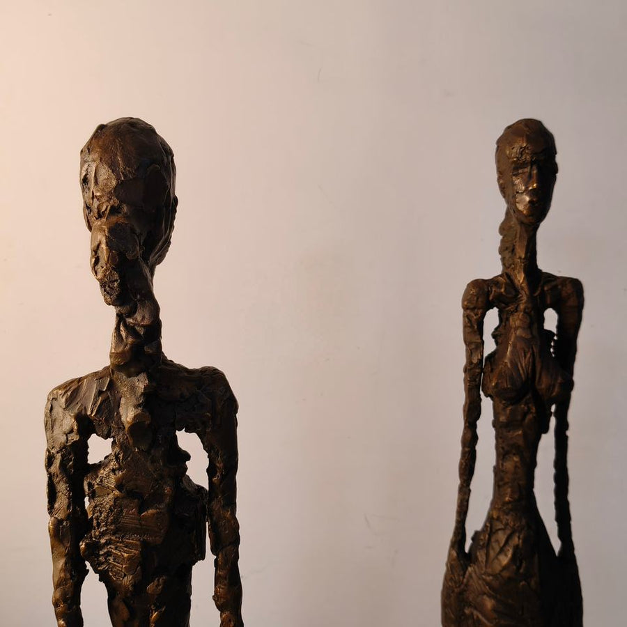 Classic Cast Bronze Giacometti Statue Sculpture Interior Design