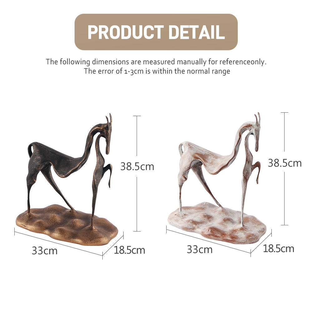 Decor Sculpture Abstract Horse Decorative Tabletop Sculpture