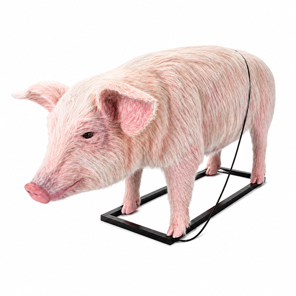 Large Simulated Pig Sculpture for Garden and Display