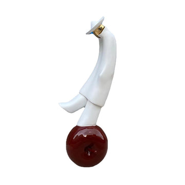Nordic Minimalist Abstract Figure Sculpture (Fiberglass) – Indoor Decor-Decorative Sculpture-OVERSCALE ART