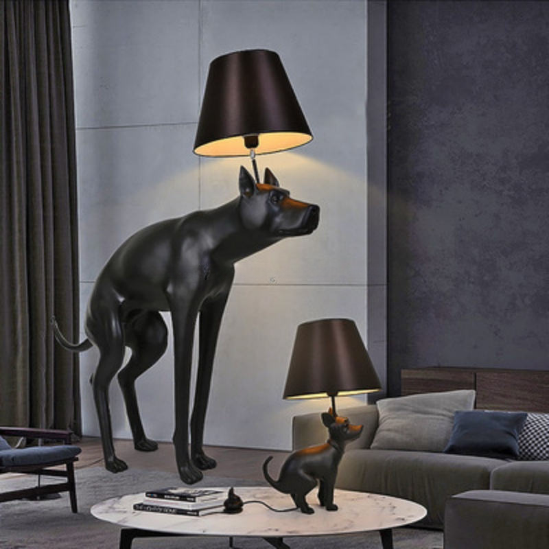 LED Floor Lamp Dog Poop FRP Sculptural Floor Light-Sculptural Floor Lamp-OVERSCALE ART