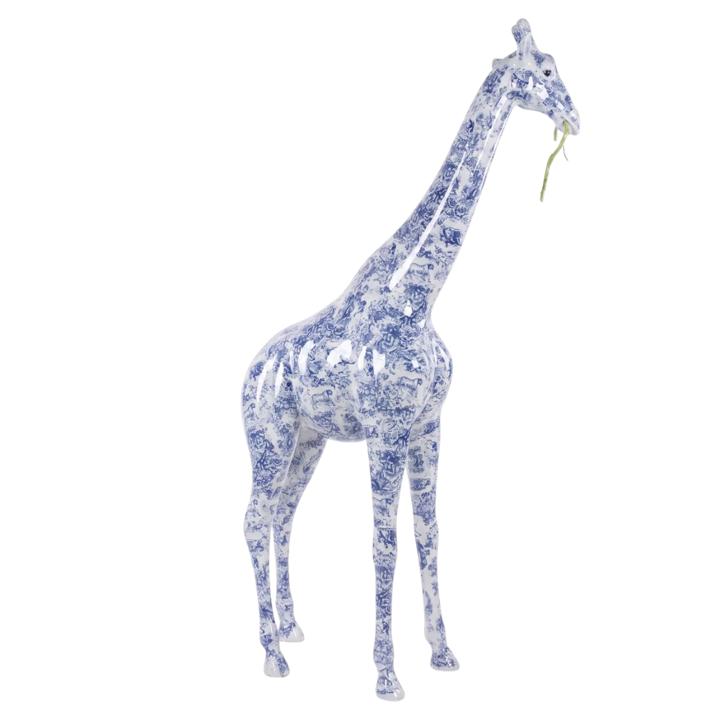 Giant Outdoor FRP Giraffe Sculpture Floor Decoration