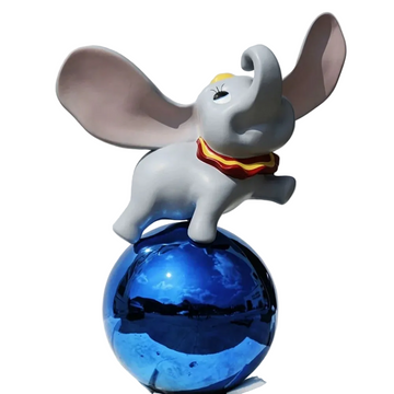 Flying Elephant FRP Floor Sculpture