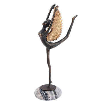 Angel Dancer Tabletop Sculpture in Home Decoration Alloy