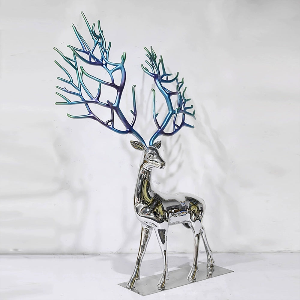 Antler Life Size Gradient Deer Floor Sculpture-OVERSCALE ART