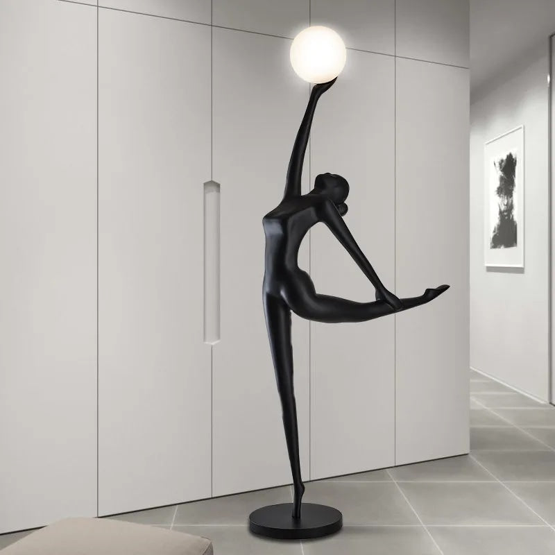Ballet Girl Floor Lamp Ins Sculptural Light Dimmable