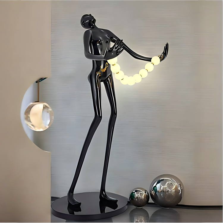 Character Floor Lamp in Art Deco Modern Style