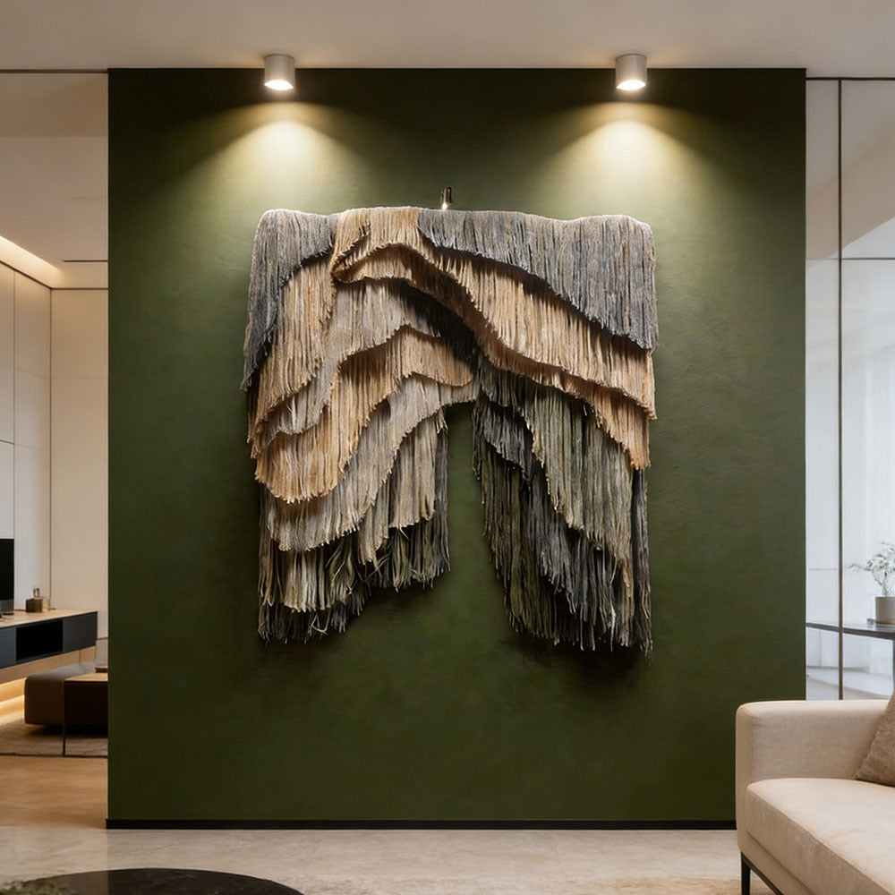 Commercial Grade Large Scale Macrame Wall Decor Sculpture