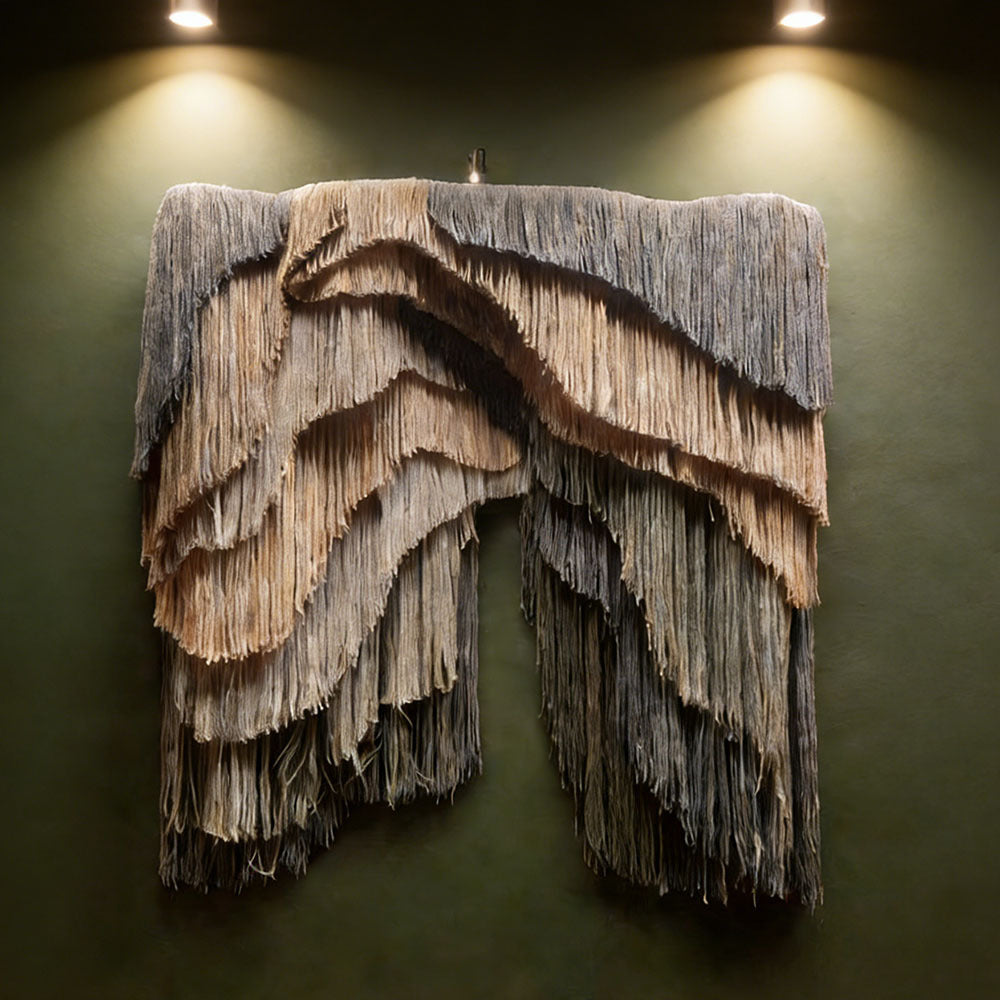 Commercial Grade Large Scale Macrame Wall Decor Sculpture