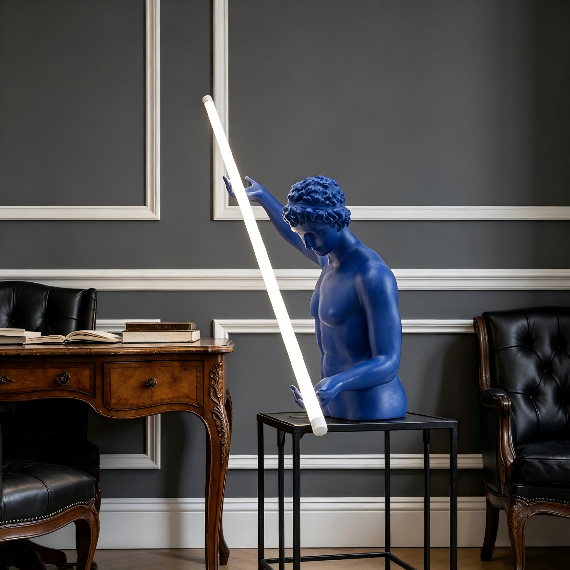 Creative Body Lamp Style Ornament Floor Lamp Sculpture 