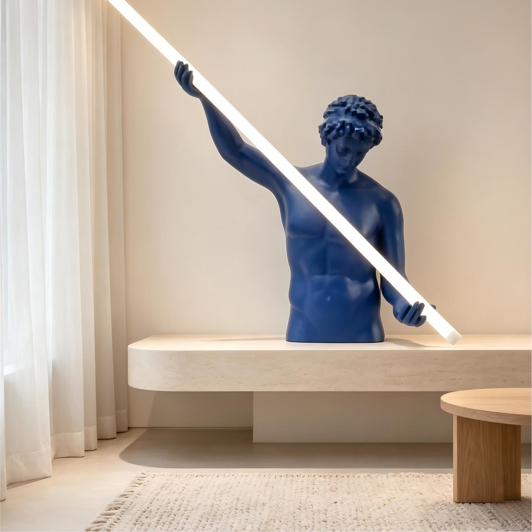 Creative Body Lamp Style Ornament Floor Lamp Sculpture 