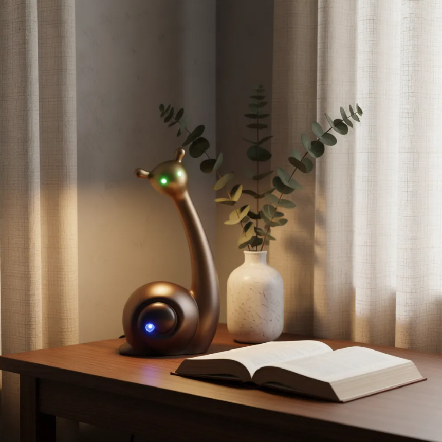 Creative Nordic Snail Sculpture LED Table Lamp Ornament