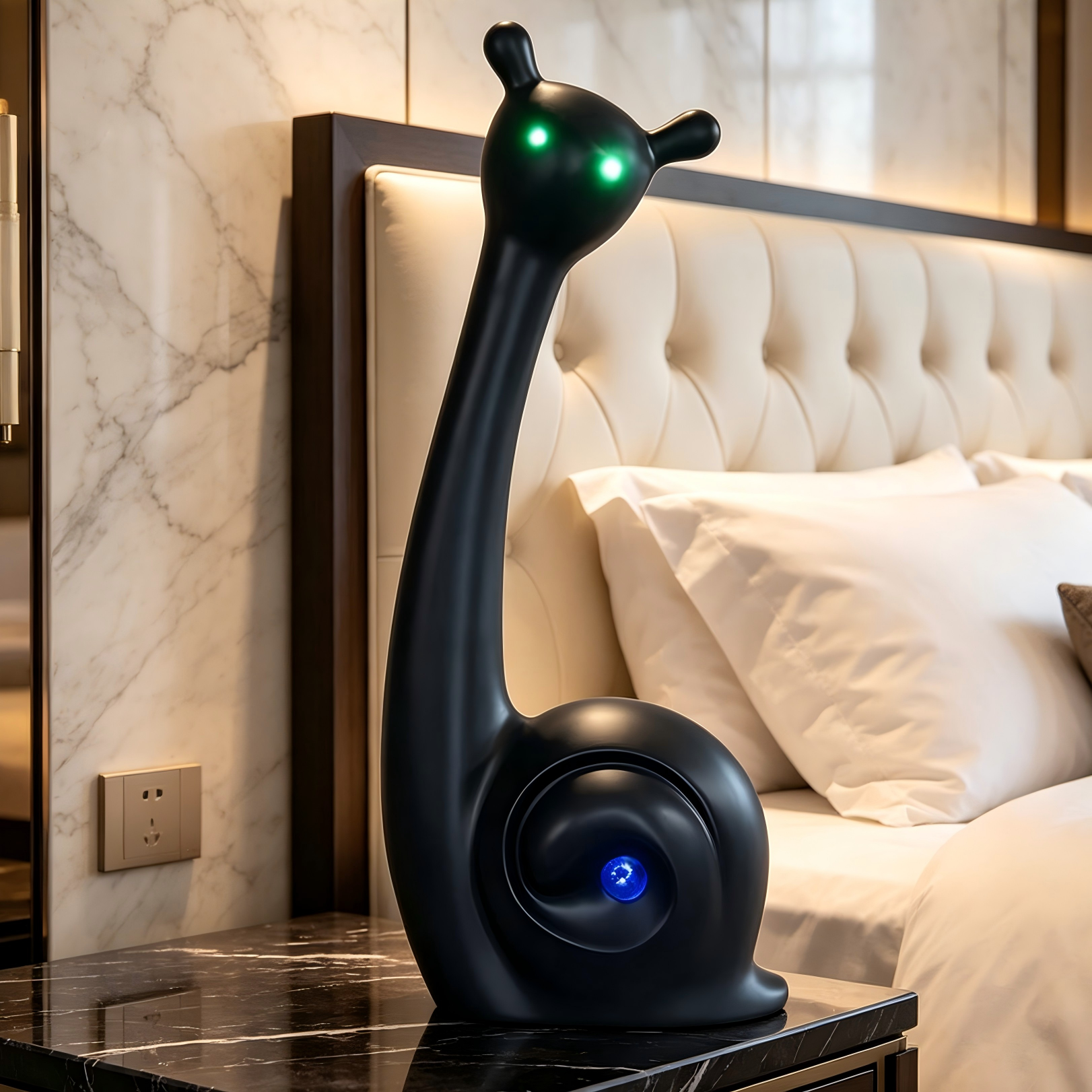 Creative Nordic Snail Sculpture LED Table Lamp Ornament