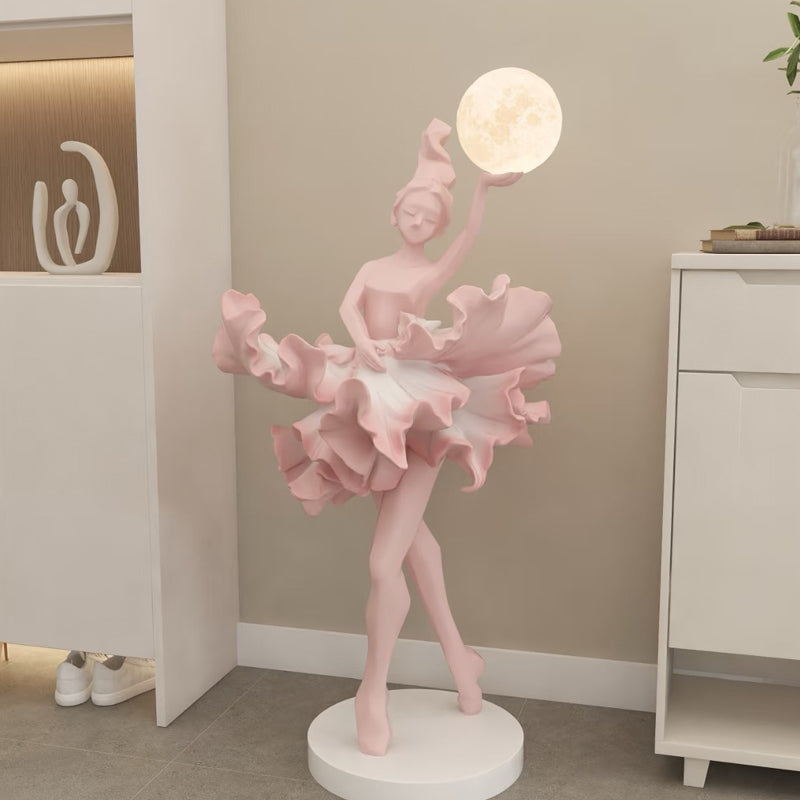 Creative Resin Artistic Ballet Dancing Floor Sculpture Night Light