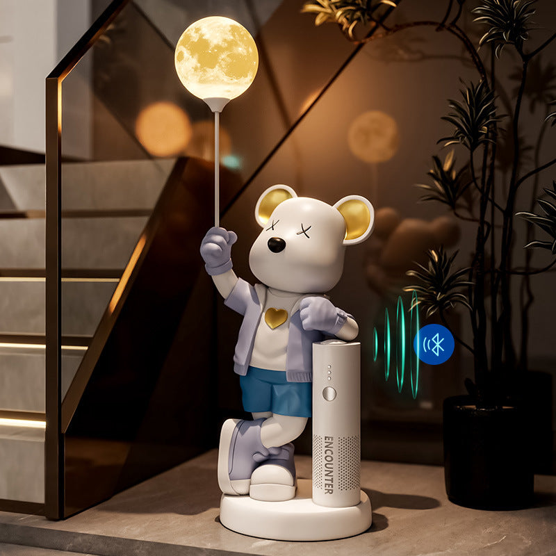 Cute Bear Statue Ornament Large Floor Sculpture