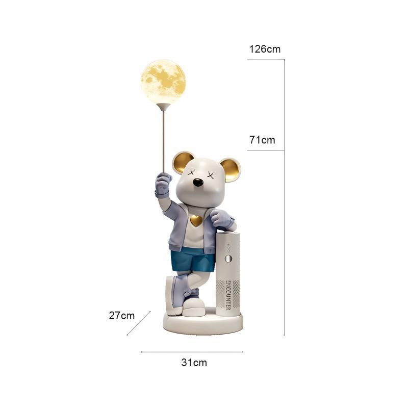 Cute Bear Statue Ornament Large Floor Sculpture