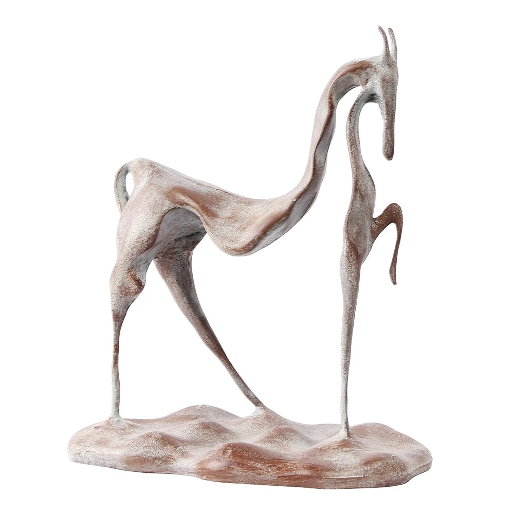 Decor Sculpture Abstract Horse Decorative Tabletop Sculpture