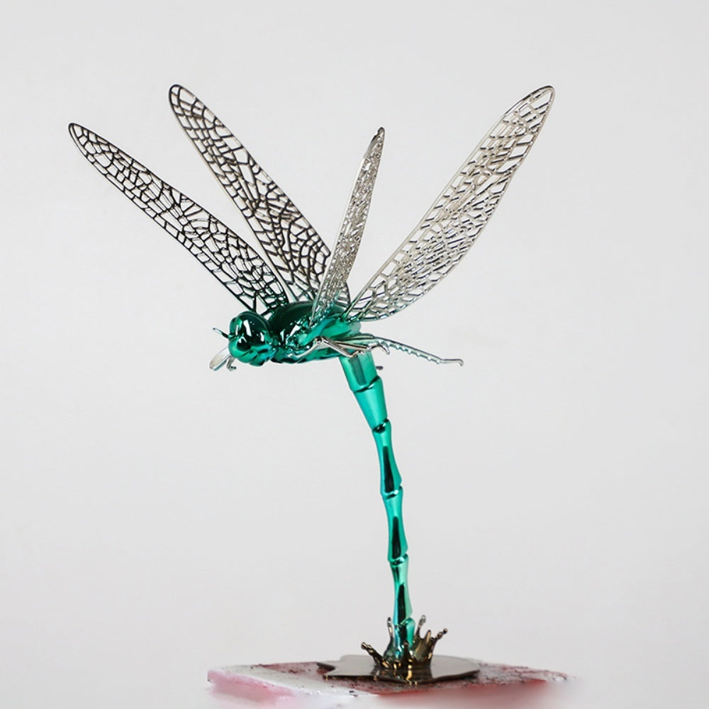 Dragonfly Water Splash Design Fiberglass Metal Sculpture