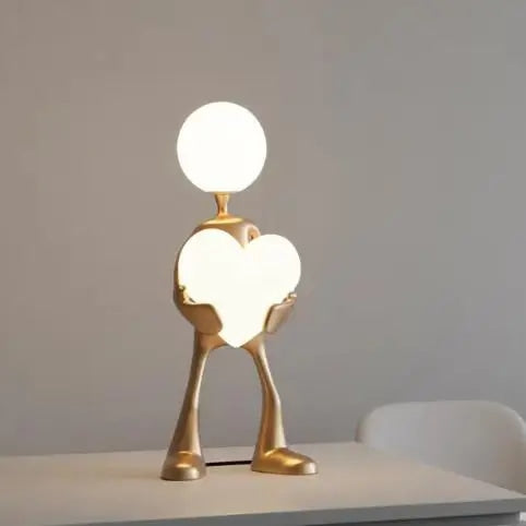 Heart Form Art Sculpture Lamp Sculptural LED Light