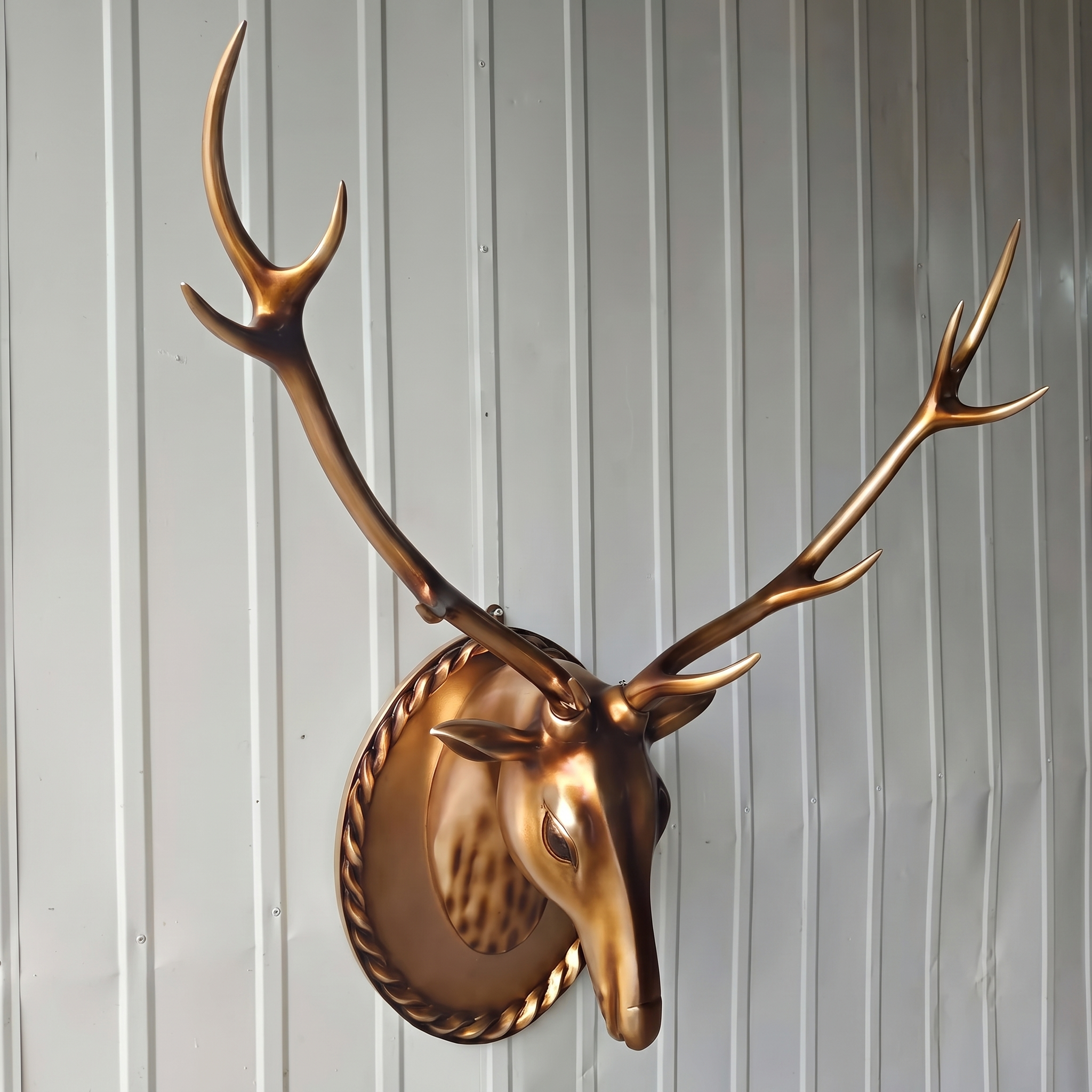 Cartoon Deer Head Wall Sculpture in Resin