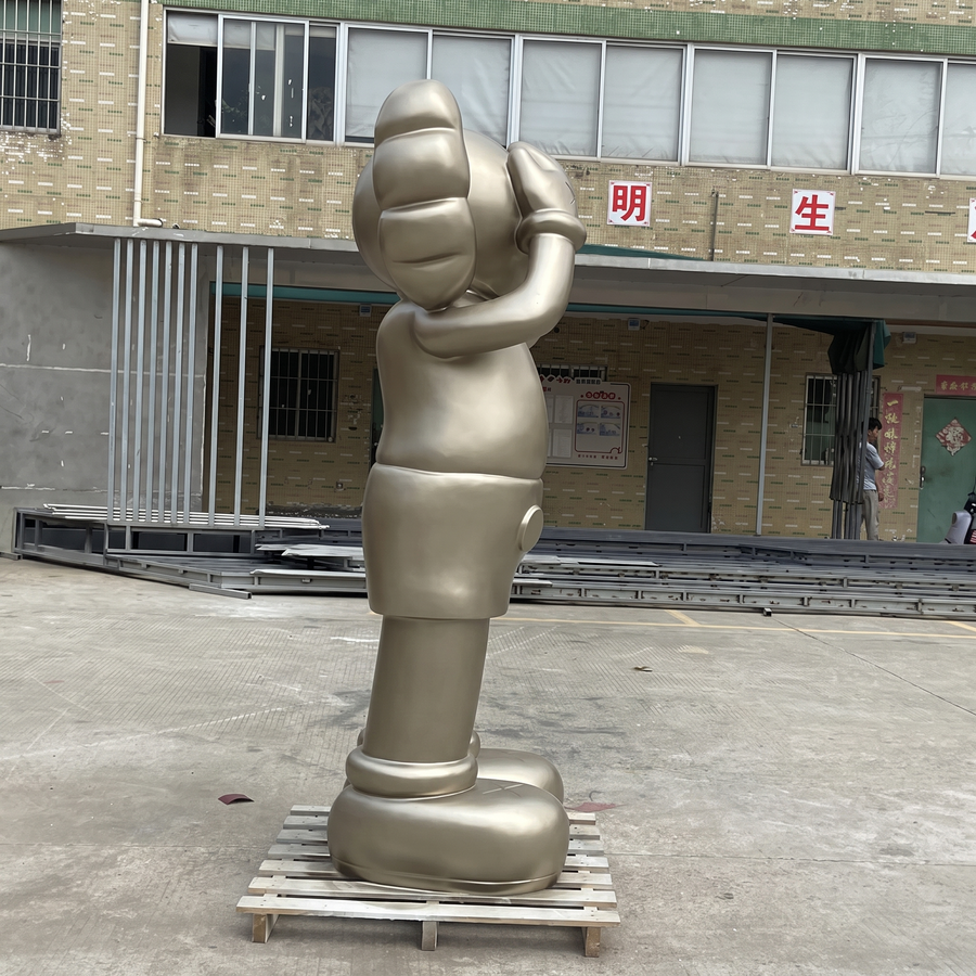 Professional Modern Indoor Decoration Fiberglass Figure Sculpture