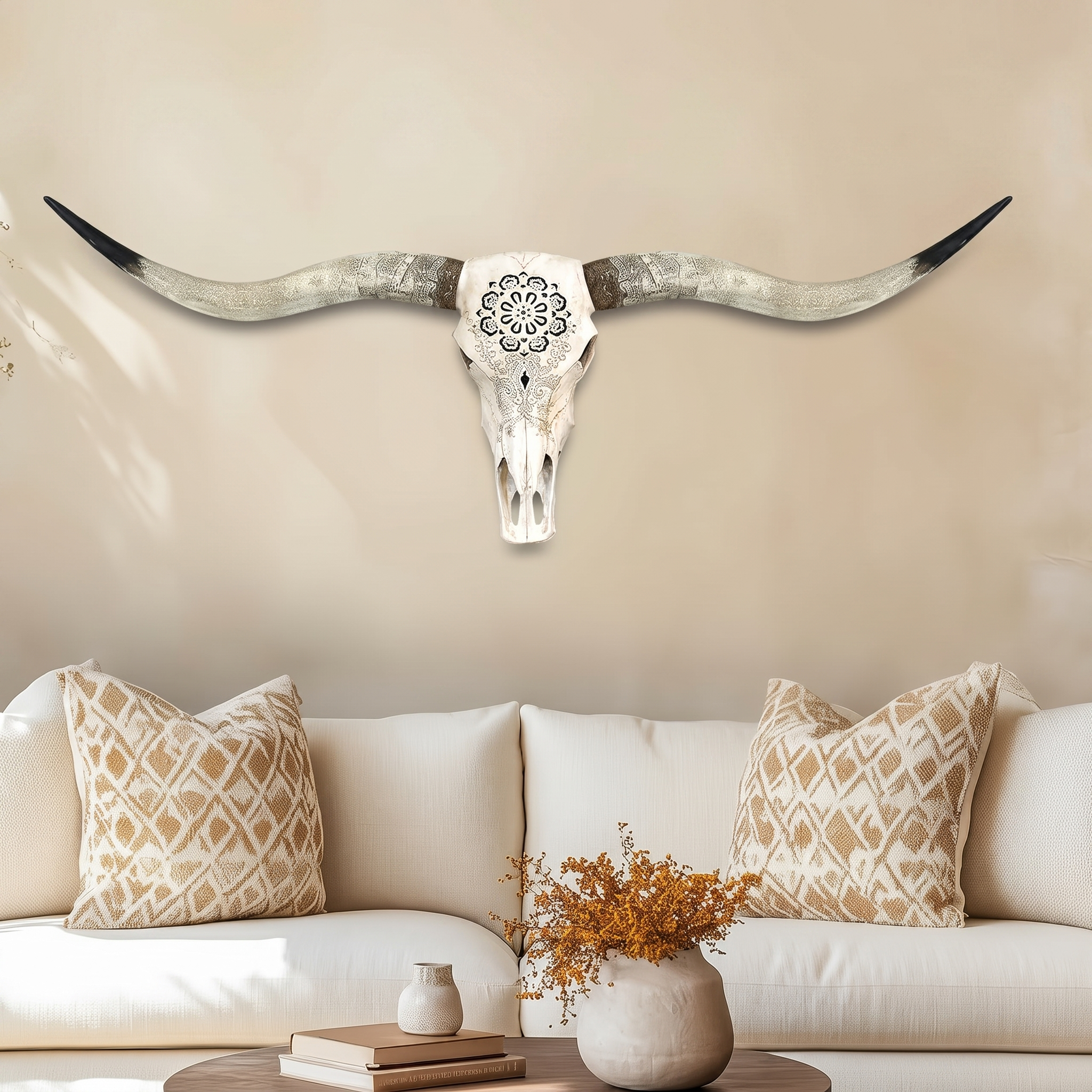Longhorn Wall Decor Cow Skull Wall Decor Wall Sculpture