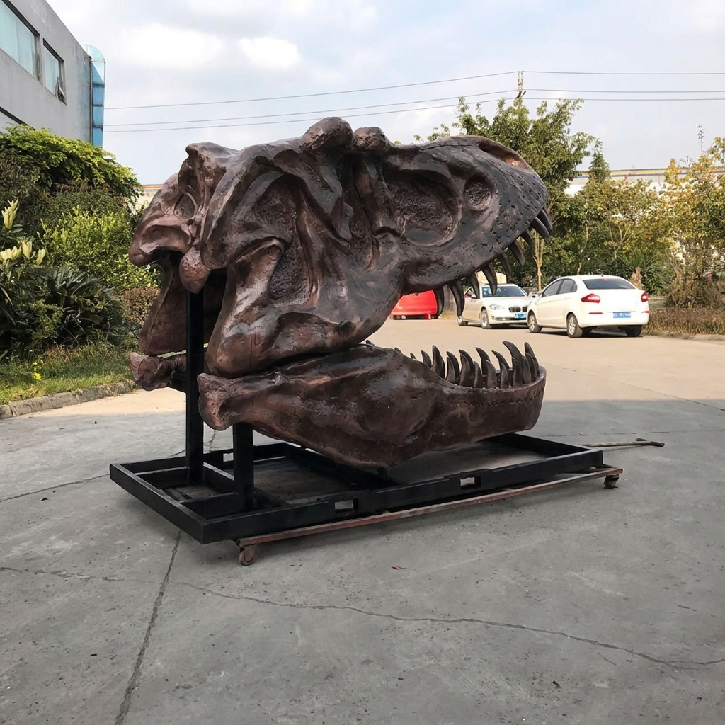 T-Rex Dinosaur Skeleton Statue Zigong China Dinosaur Skeleton Maker