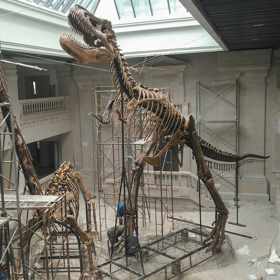 Real Dinosaur Skeleton Tyrannosaurus Skeleton Fossil Display