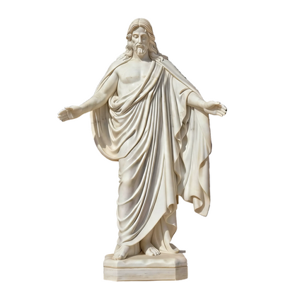 White Marble Jesus Christ Floor Statue