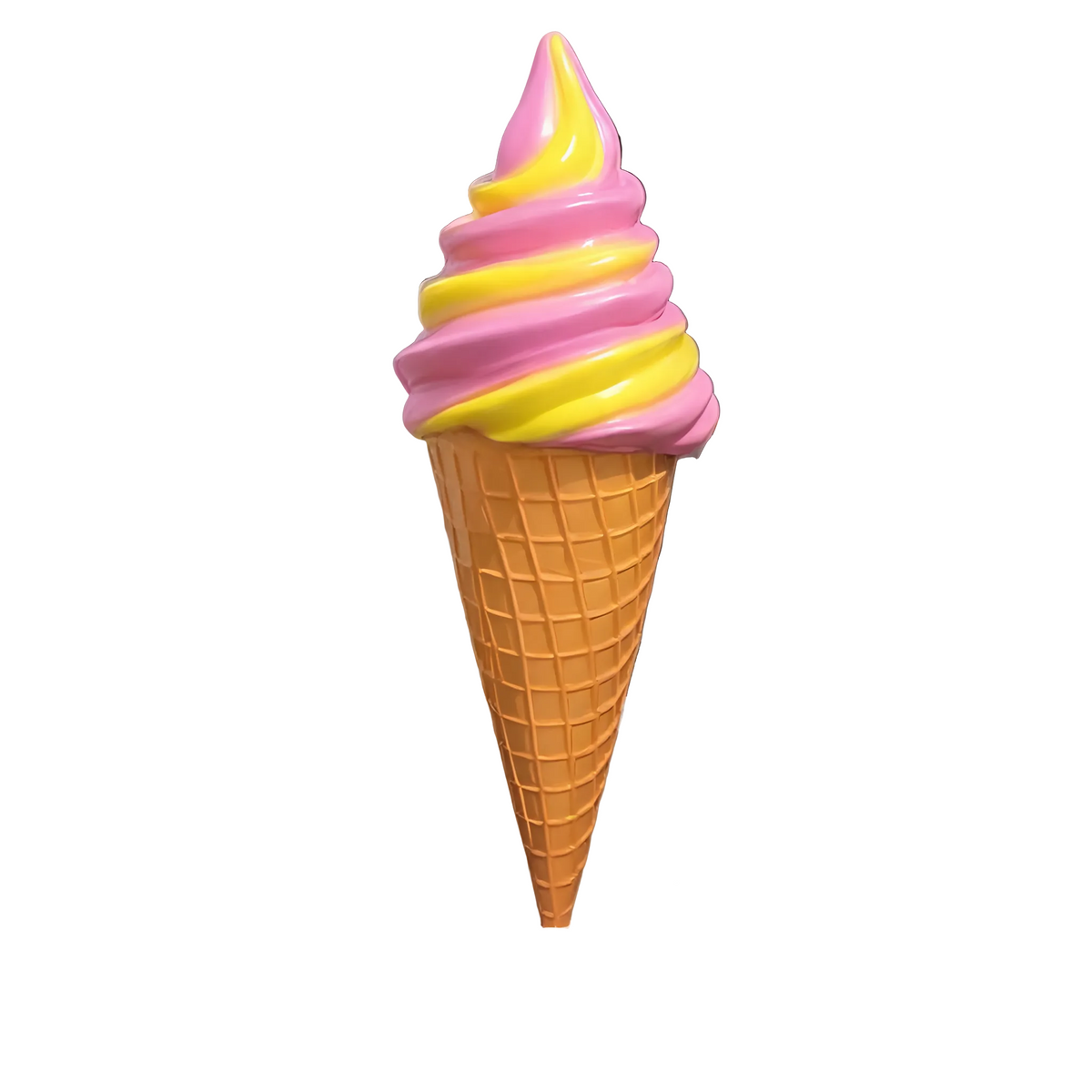 Fiberglass Ice Cream Cone Display Sculpture