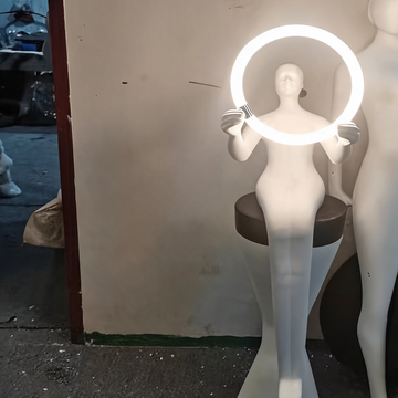 Modern Abstract Figure Sculpture Decorative Lamp Floor Light-OVERSCALE ART