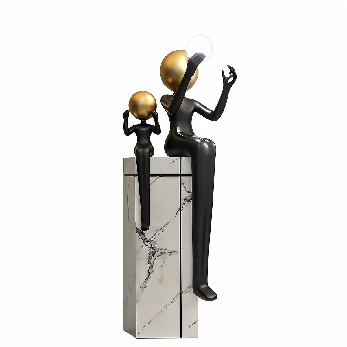 Resin Character LED Sculptural Floor Lamp